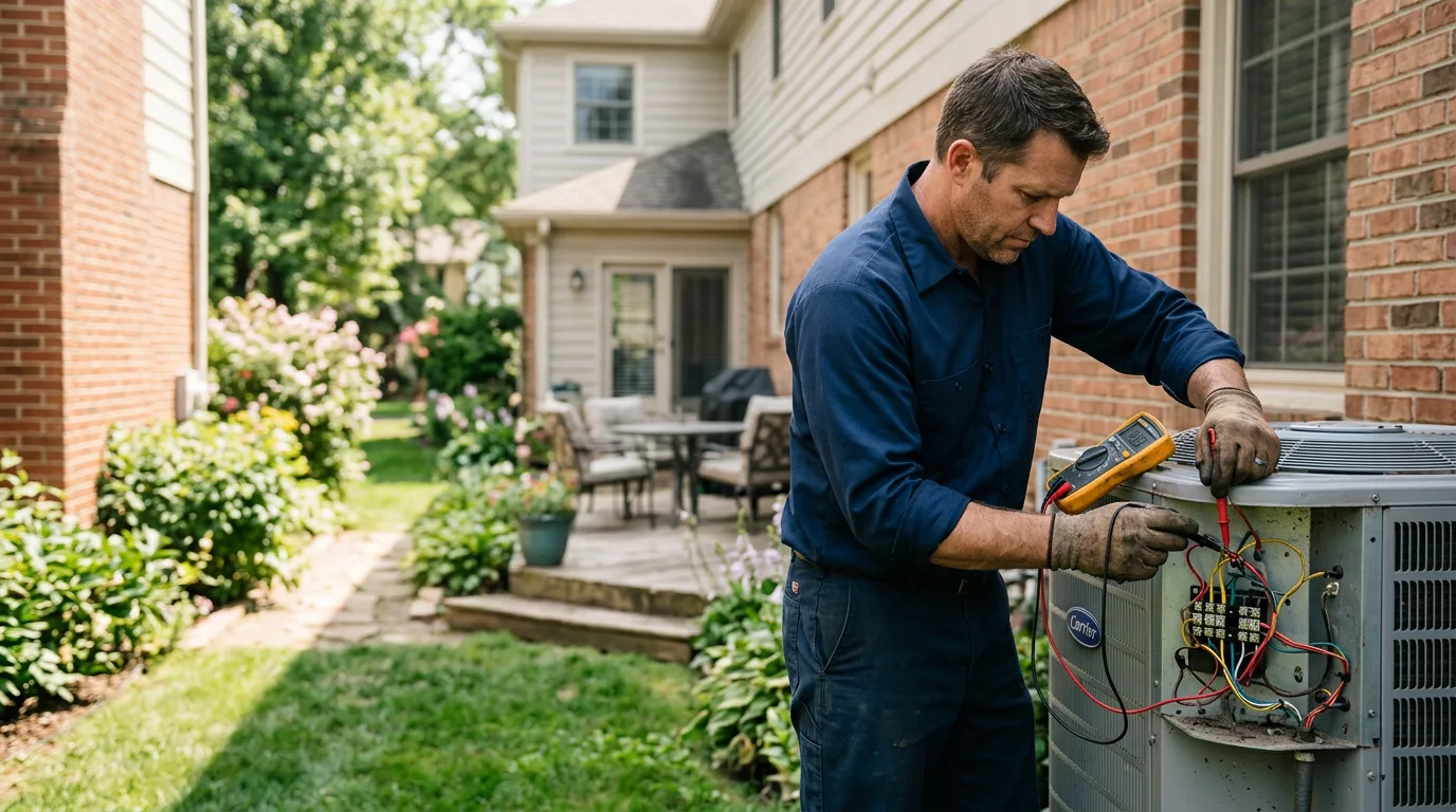 HVAC technician working near Electra, TX